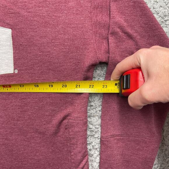 Liv Casual SIU Southern Illinois University Sweater Womens Large Red Patch Logo - Picture 4 of 8